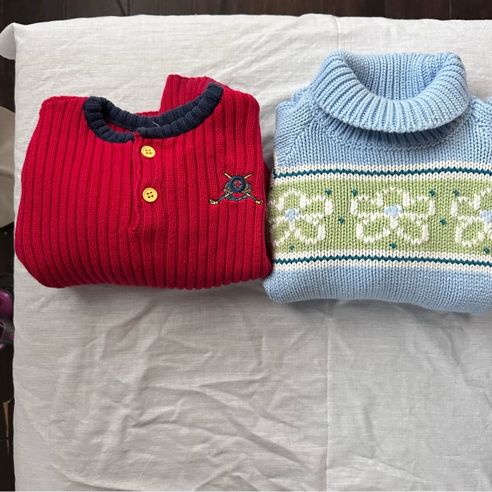 Gymboree Knit Sweater Bundle Toddler Small 2–3 | Vintage-Style Cotton